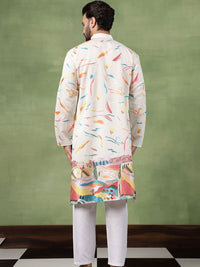 SOJANYA Men Embellished Thread Work Kurta