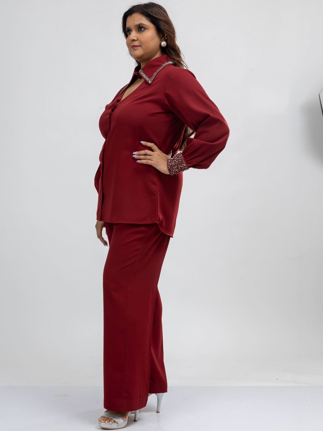 Mamicha Shirt Collar Shirt & Trousers Co-Ords