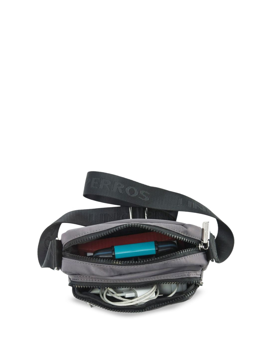 Lino Perros Unisex Solid Structured Sling Bag