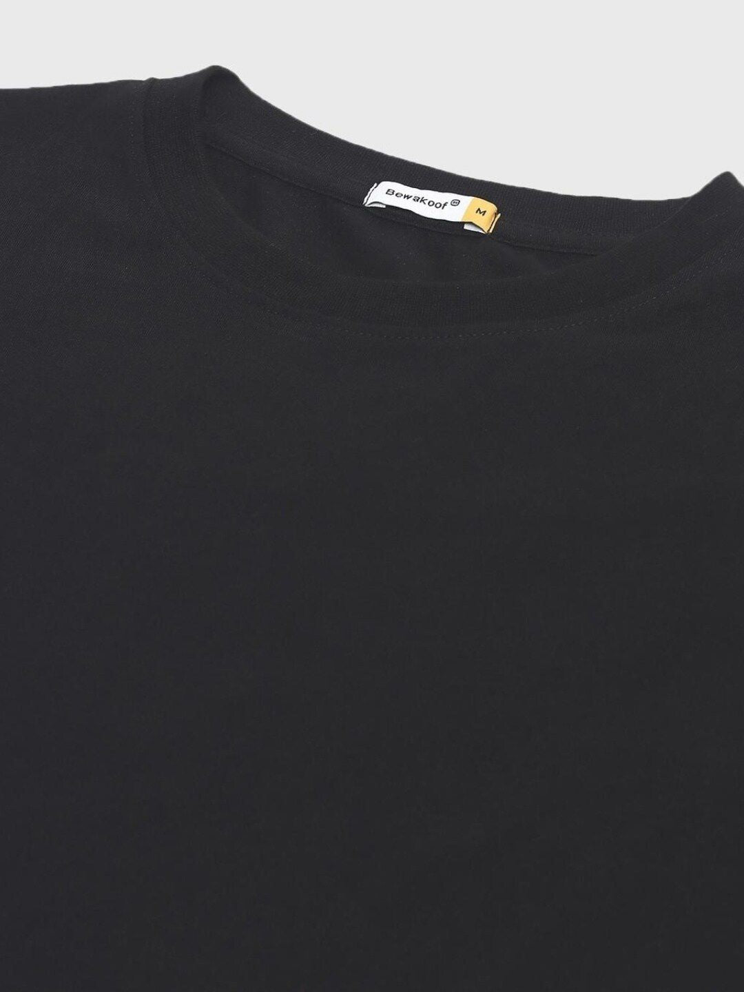 Bewakoof Men Graphic Printed Drop-Shoulder Sleeves Oversize Pure Cotton T-shirt