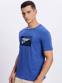 ADRO Men Typography Printed Round Neck Cotton T-shirt
