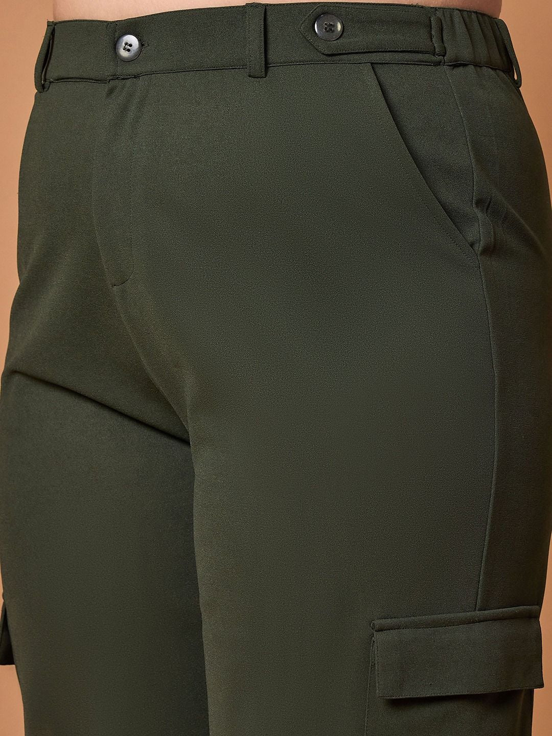 SASSAFRAS Curve Women Straight Fit High-Rise Cargos Trousers