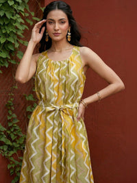 Mamicha Print Crepe A-Line Dress
