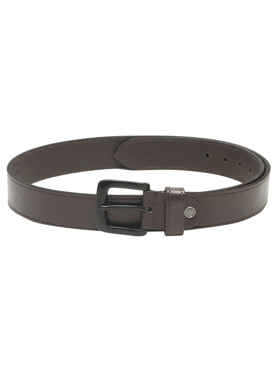 Teakwood Leathers Men Textured Leather Belt