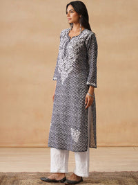 Rumah Wanita Chikankari Bercetak Chikankari Kurta