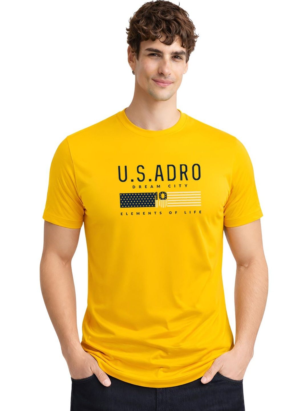 ADRO Men Printed T-shirt