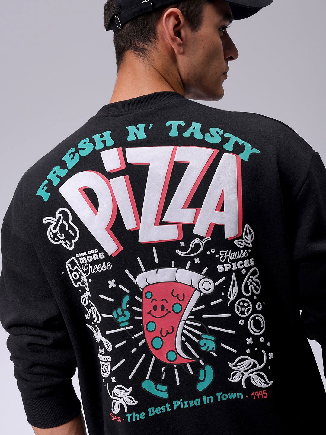 The Indian Garage Co Men Typography Printed Winter Sweatshirt