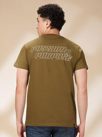 Being Human Men Typography Printed Round Neck Cotton T-shirt