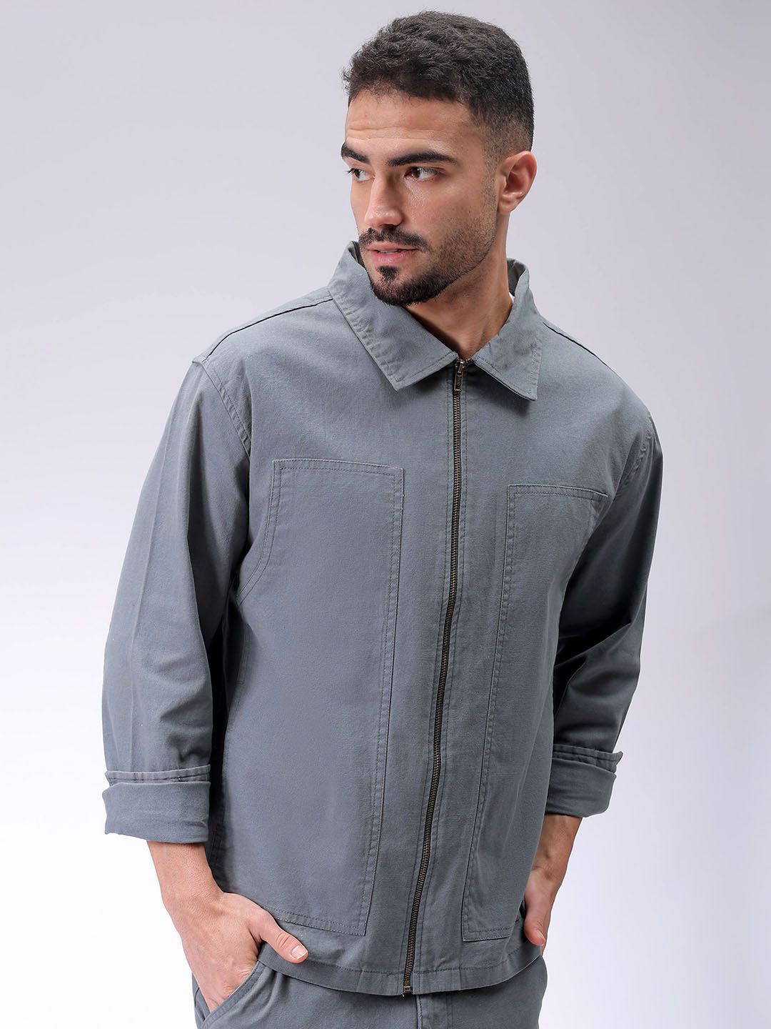 The Indian Garage Co Men Open Front Jacket
