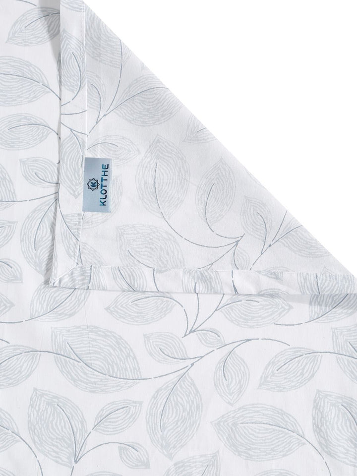 KLOTTHE White Floral 400 TC Cadar dengan 2 Sarung Bantal
