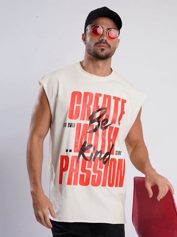 Bene Kleed Men Typography Printed Extended Sleeves T-shirt