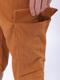 The Indian Garage Co Men Solid Loose Fit Cargo Shorts