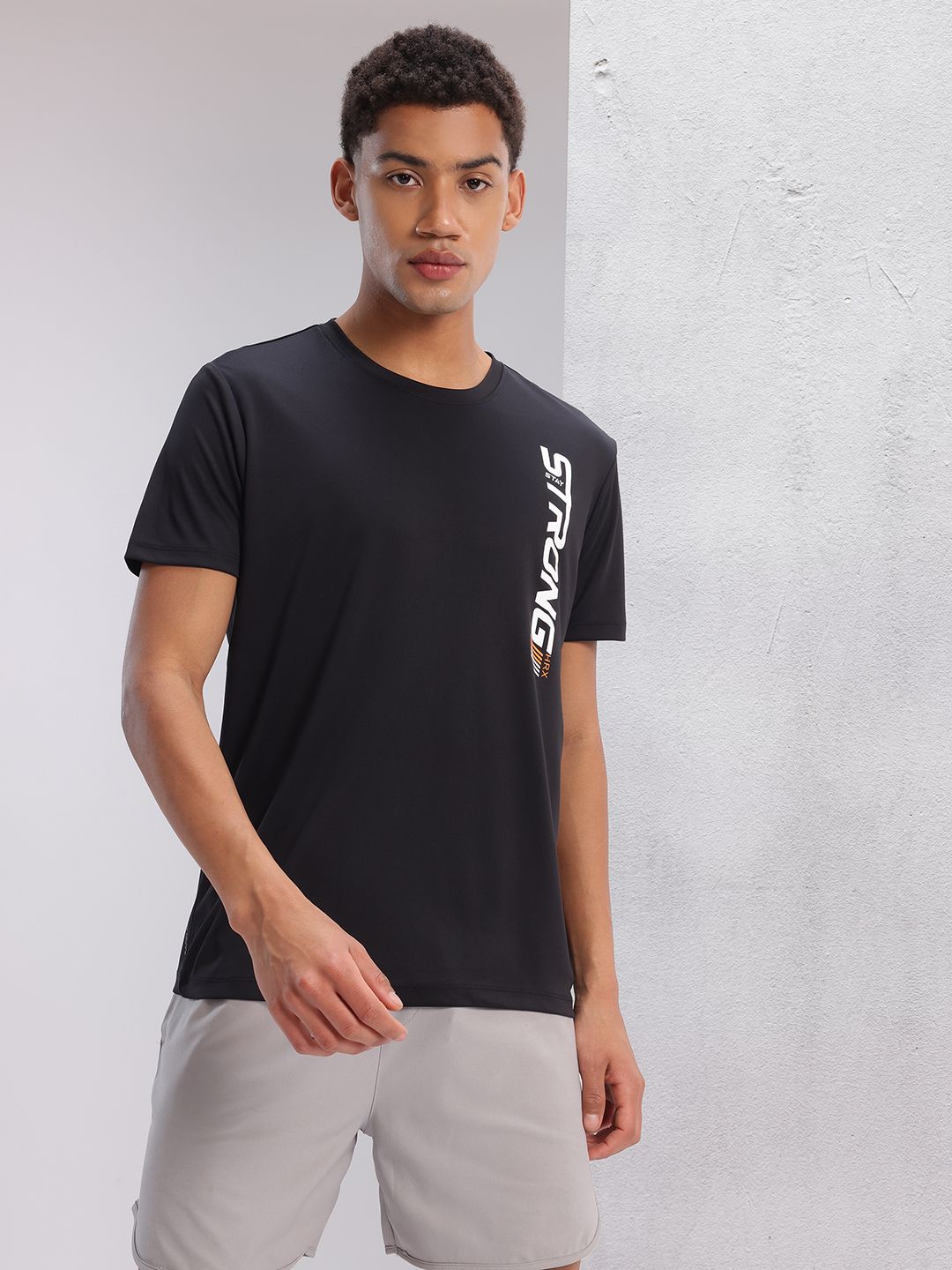 HRX by Hrithik Roshan Printed Rapid-Dry Training T-shirt