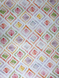 BOMBAY DYEING Peach-Coloured Printed 300 TC Cotton King Bedsheet with 4 Pillow Covers