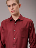 The Indian Garage Co. X Luxe Men Spread Collar Multi Striped Slim Fit Formal Shirt