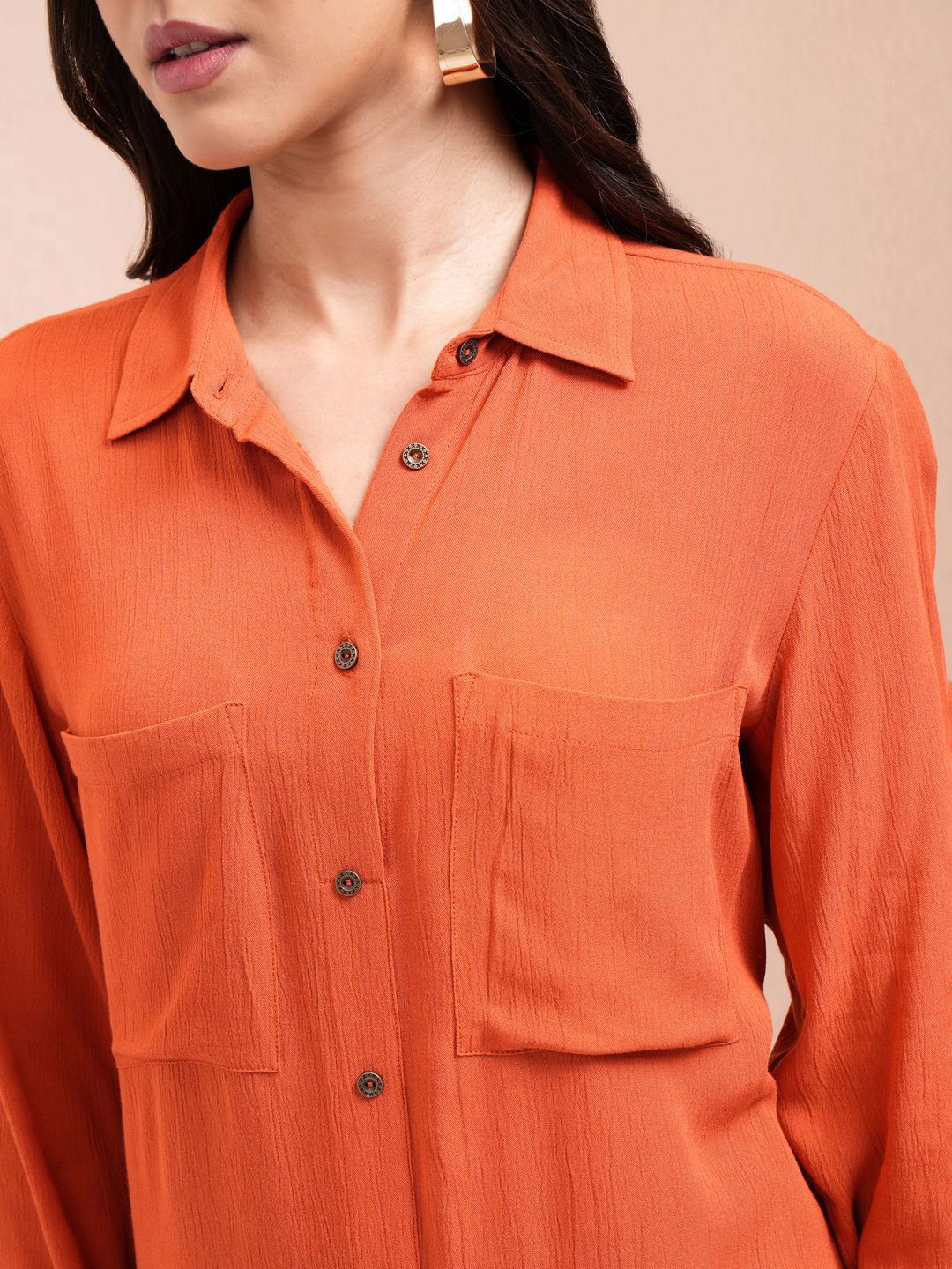 Vishudh Shirt Collar High-Low A-Line Kurta