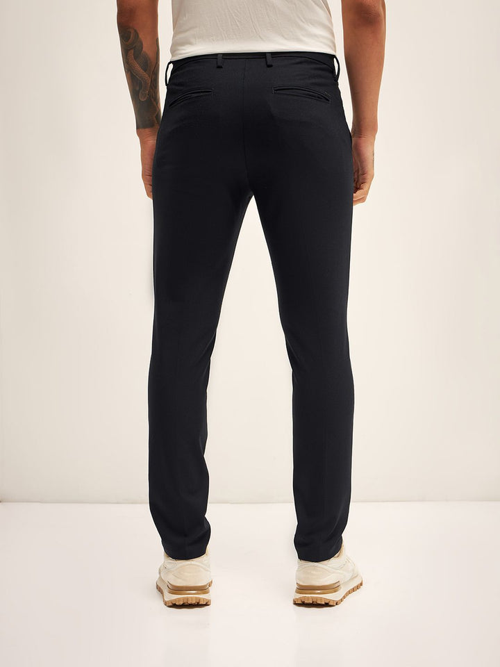 THE BEAR HOUSE Men Slim Fit Chinos Trousers