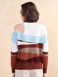Rareism Women Colourblocked Cotton Top