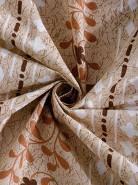 Myntra Elegant Homes Beige Floral 400 TC Single Bedsheet with 1 Pillow Covers