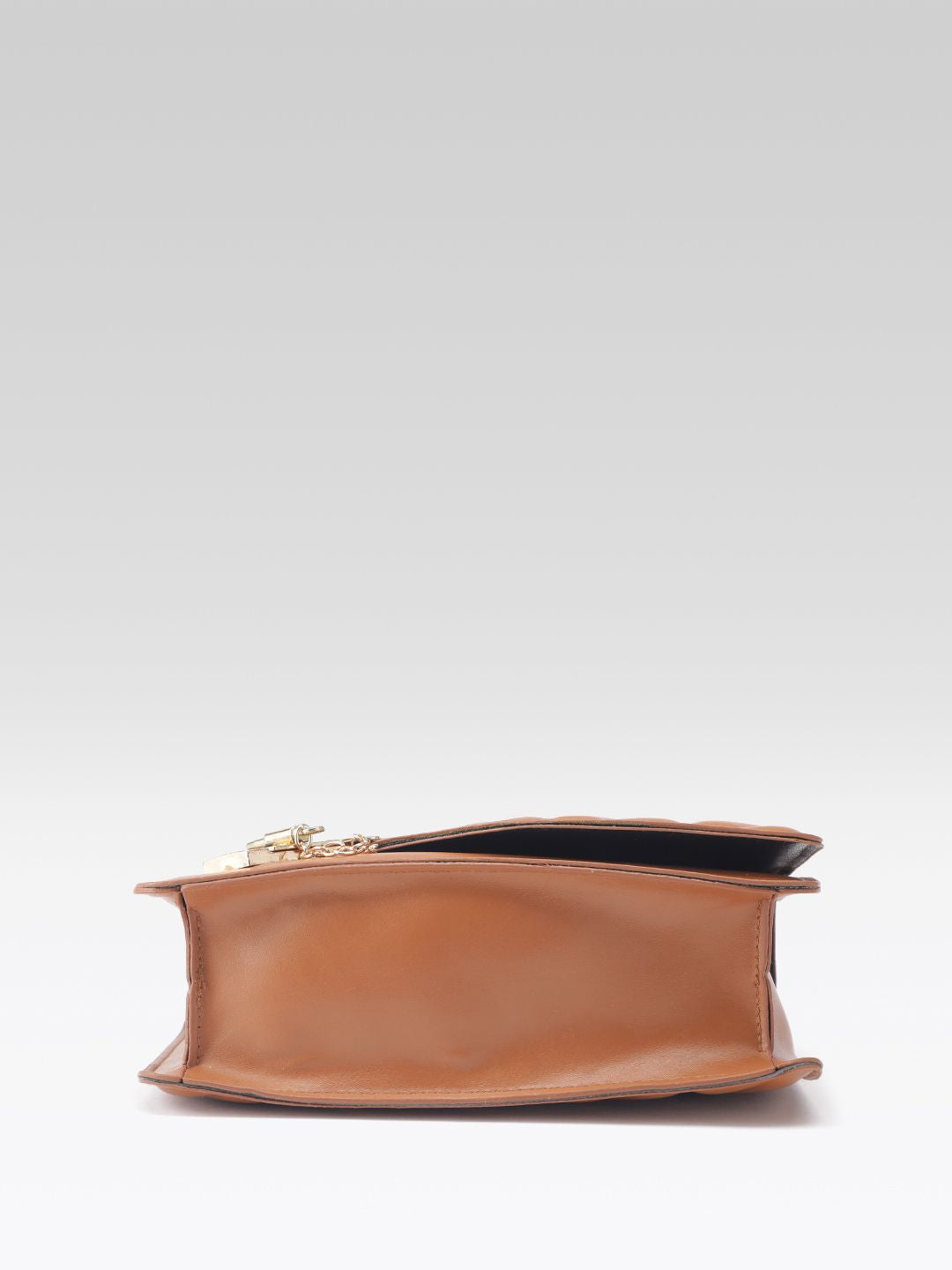 DressBerry Quilted Structured Satchel Bag