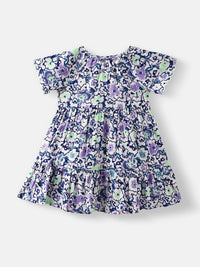 Nauti Nati Girls Floral Printed Knee Length Dress