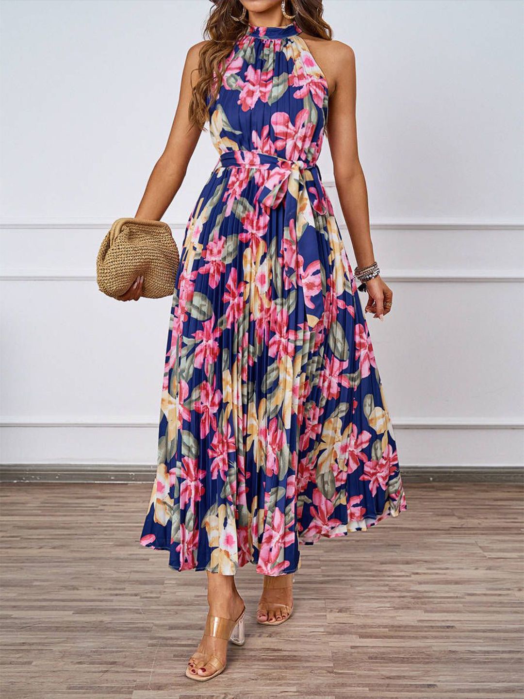 all about you Women Floral Printed Maxi Dress