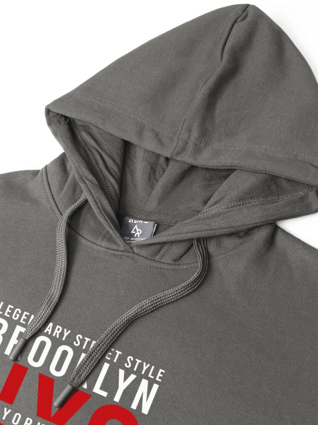 ADRO Men Printed Hooded Pullover Sweatshirt