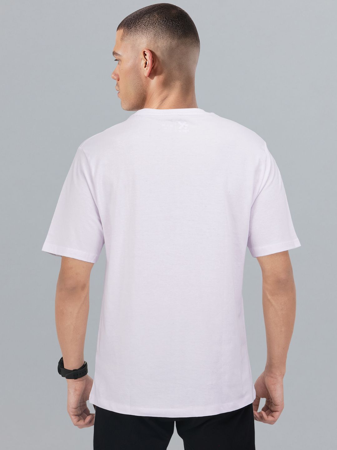 HRX by Hrithik Roshan Typography Printed Pure Cotton Relaxed Fit Yoga T-shirt