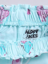 Happy Faces Girls Peppa Pig Printed Pure Cotton Shorts