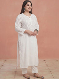 House of Chikankari Women Ethnic Motifs Embroidered Chikankari Kurta