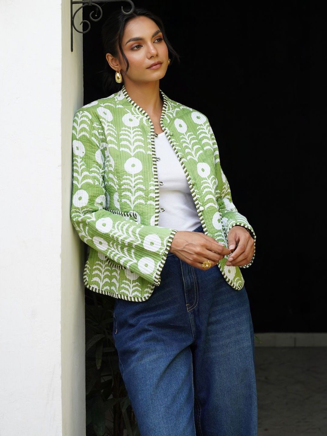 House of Chikankari Women Reversible Quilted Jacket