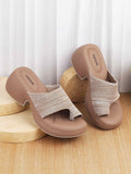 Mochi Embellished Wedge Sandals