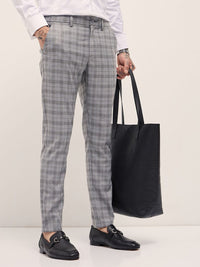The Bear House Men lelaki yang diperiksa Slim Formal Seluar Formal