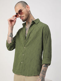 VASTRADO Men Classic Slim Fit Opaque Casual Shirt