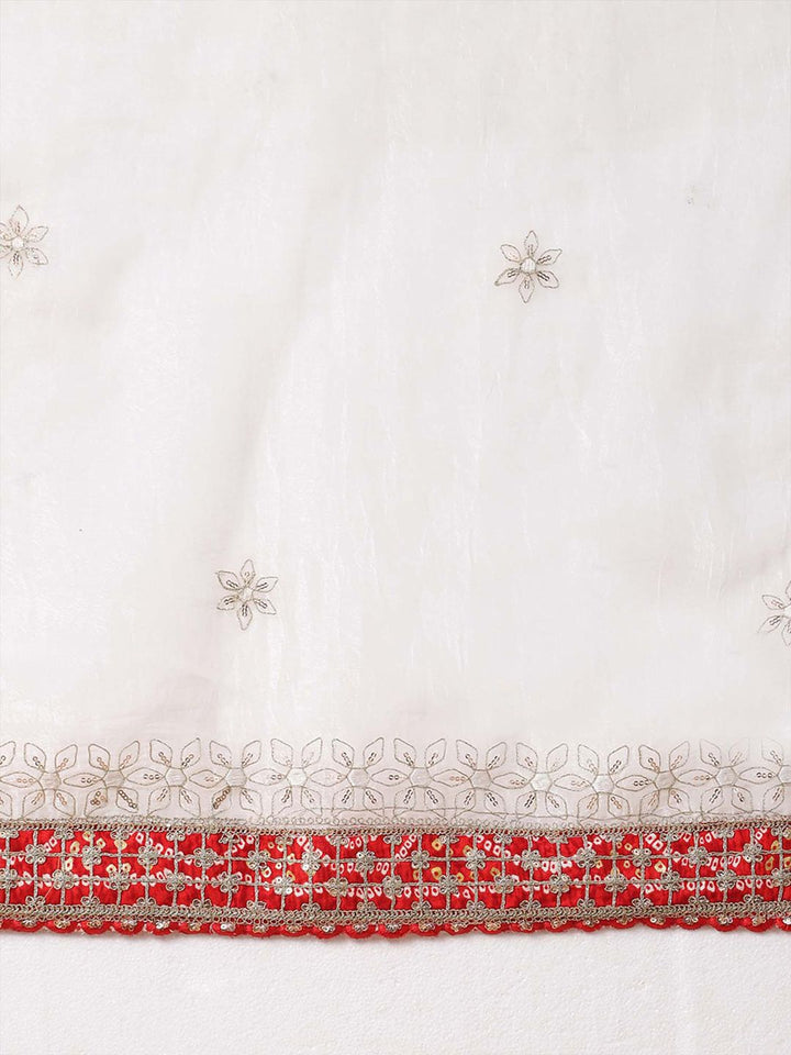 Saree mall Floral Embroidered Sequinned Tissue Sarees