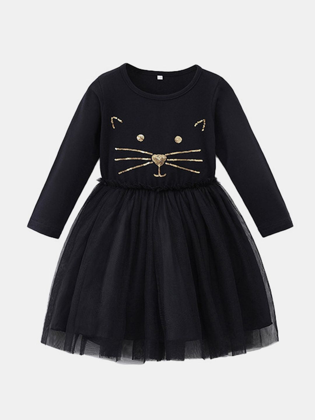 YK Girls Embellished Fit and Flare Dress