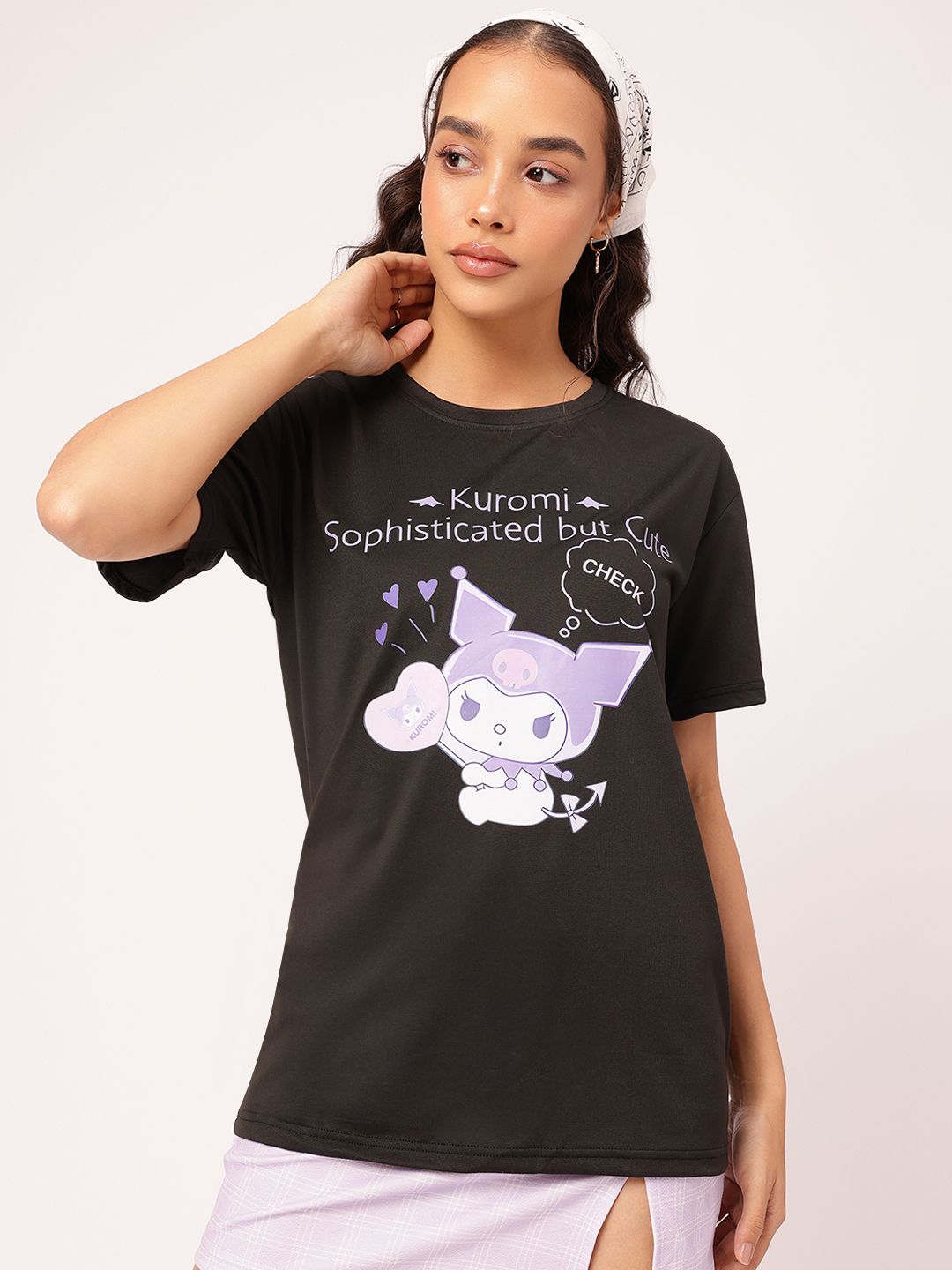 DressBerry Kuromi Graffiti Drop-Shoulder Tee
