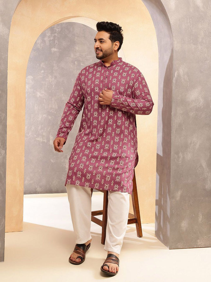 SOJANYA PLUS Motif Etnik Lelaki Bercetak Kurta