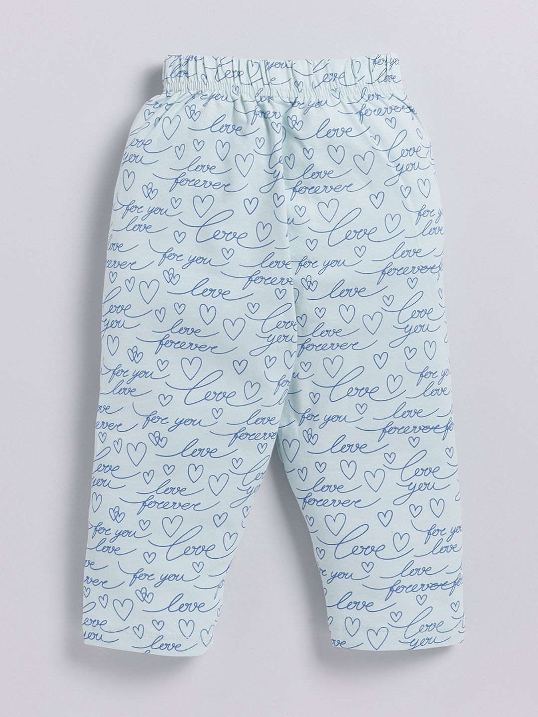 Moms Love Girls Printed Pure Cotton T-Shirt With Trousers