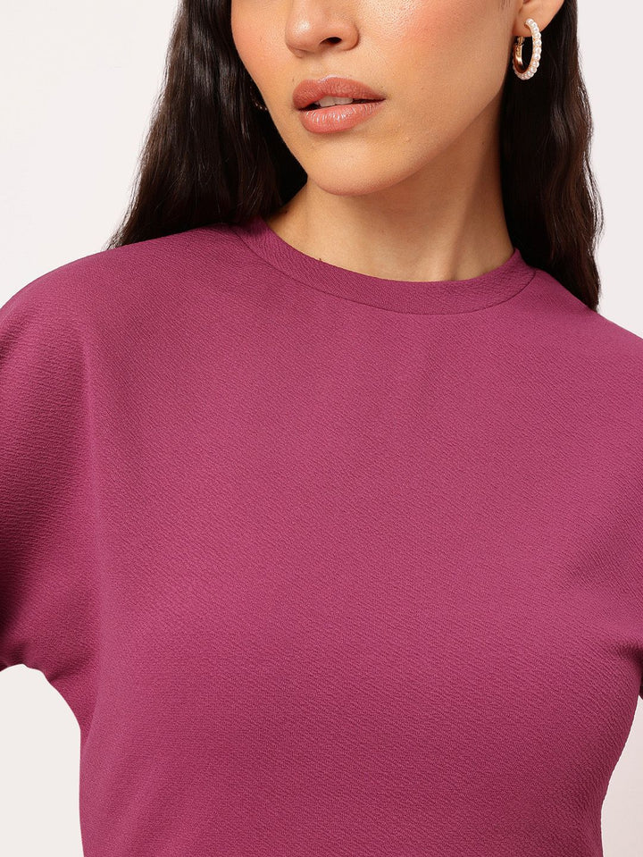 DressBerry Refined Essentials Extended Sleeves Ruched Top