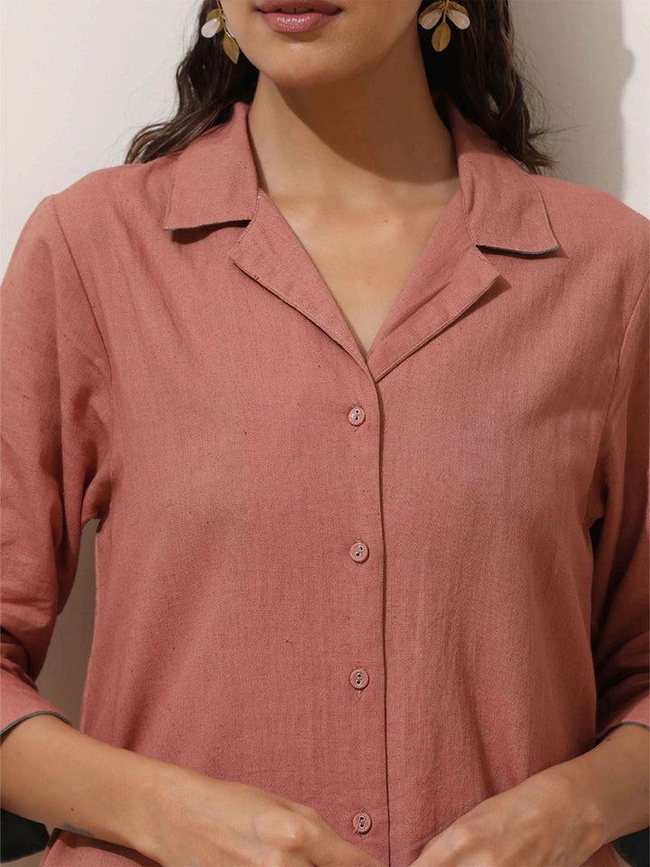Truebrowns Wanita Pepejal Kurta dengan Palazzo