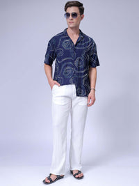 The Indian Garage Co Men Relaxed Fit Embroidery Resortwear Shirt