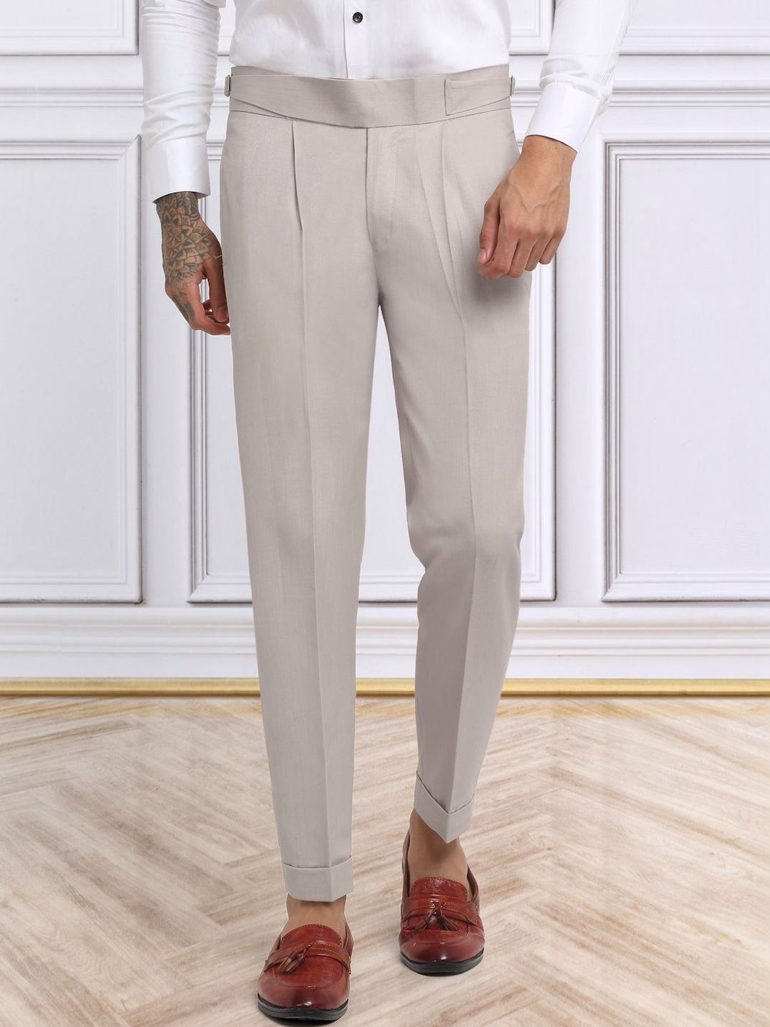 Moda Rapido Men Slim Fit Easy Wash Trousers