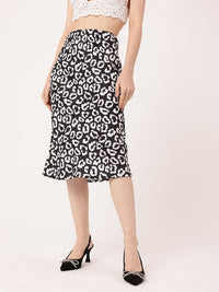 DressBerry Spotted Clawdia A-Line Midi Skirt