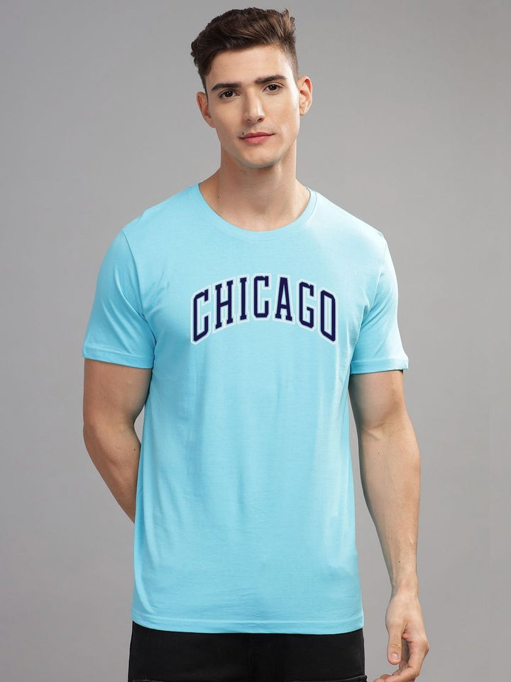 ADRO Men Typography Printed Raw Edge T-shirt