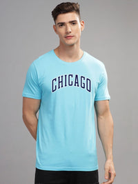 ADRO Men Typography Printed Raw Edge T-shirt
