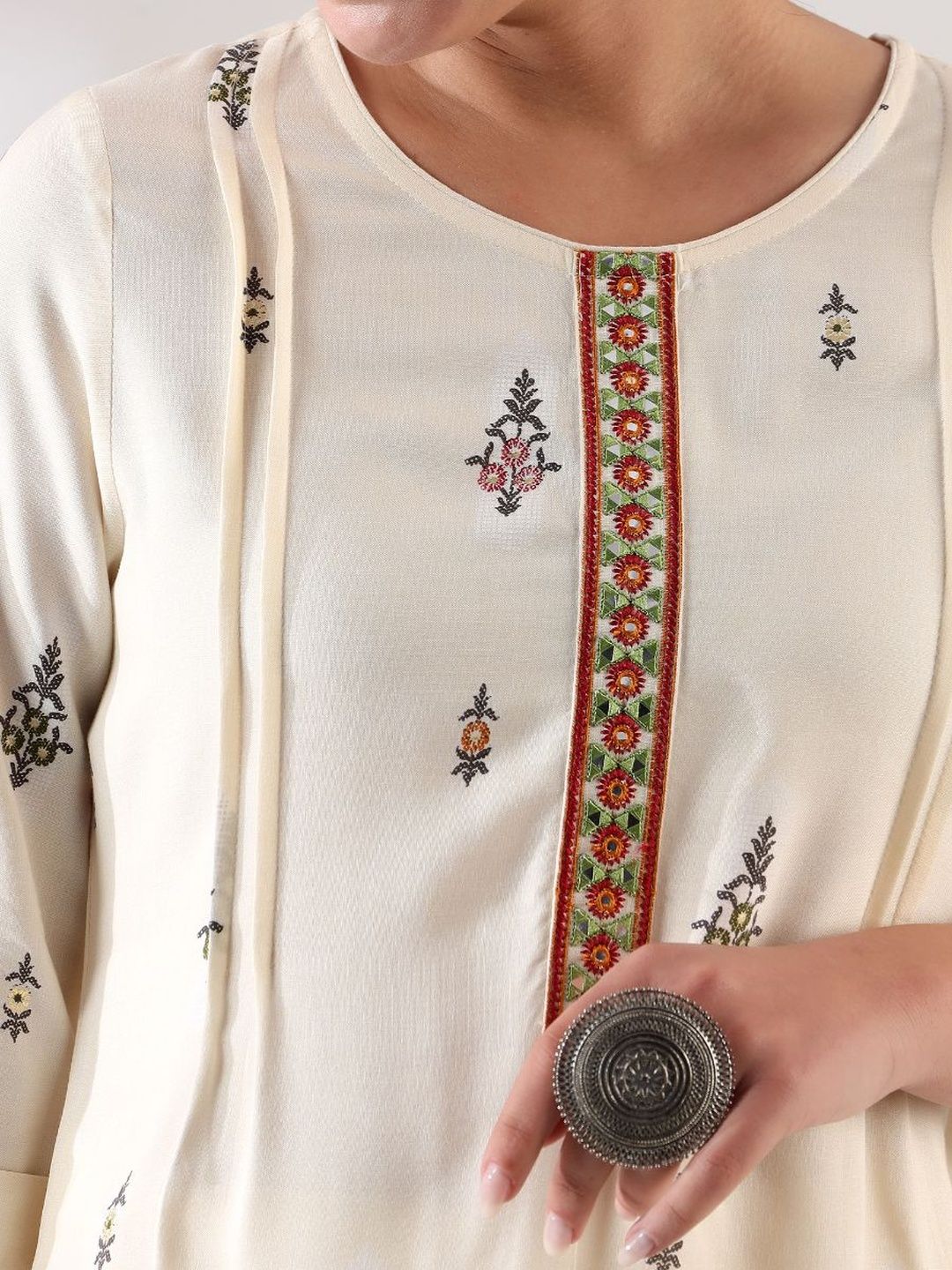 Tunik Bercetak Mamicha dengan Palazzos