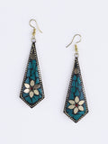 Anting-anting Drop Kontemporari Bersalut Emas Anouk Cubic Zirconia
