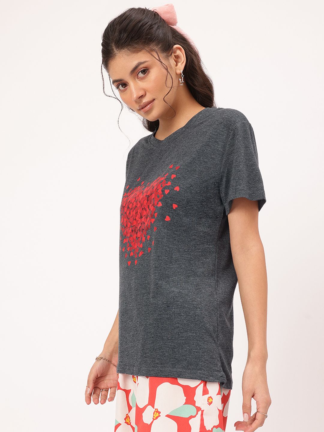 DressBerry Heartthrob Printed Basic Tee