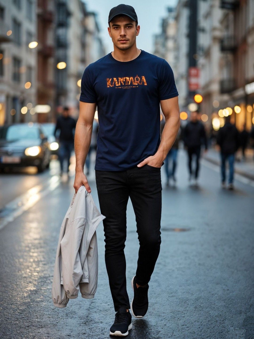 ADRO Men Typography Printed T-shirt